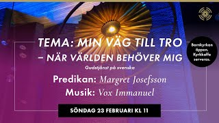 23 feb - Gudstjänst på svenska