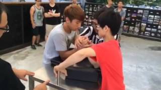 輕量級15 綠茶VS宏傑 Taiwan ArmWrestling Championship --- 20140727 70KG-