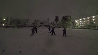 【4K】千葉県のどこかの夜の雪