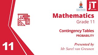 4. Grade 11 Mathematics - Probability - Contingency Tables