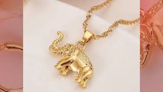 24 k Gold Filled Elephant Jewelry Set