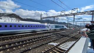 東海道新幹線N700系G25編成こだま715号 新大阪行き米原駅発車(Wonderful Dream Sinkansen)