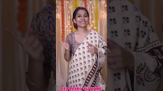 দুর্গা পুজোর সাজ 💘 Styling A Cotton Saree✅ #stylingshorts #shorts #ytshorts #ashortaday