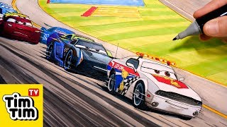 Draw CARS 3 LIGHTNING McQUEEN, CAL WEATHERS & BOBBY SWIFT Drawing and  Coloring for Kids, Tim Tim …