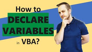 How to declare variables in VBA?