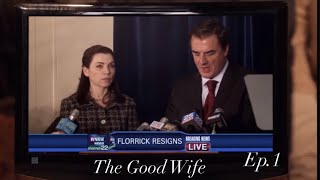 The Good Wife - First Episode, First Scene, Alicia Slaps Peter (1x01)