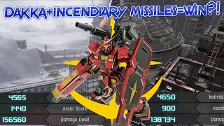 GBO2 FA-78-2 Heavy Gundam (Ingrid 0): Dakka+Incendiary Missiles=Win?!