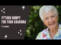 Python NumPy For Your Grandma - 3.7 random