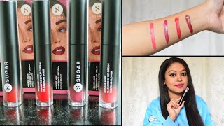 SUGAR Mousse Muse Maskproof Lip Cream Review \u0026 Swatches| SUGAR Mousse Muse|