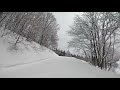 木島平　5kmコース クロスカントリースキー　 gopro cross country skiing