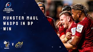 Highlights – Wasps v Munster Rugby Round 1 │Heineken Champions Cup 2021/22