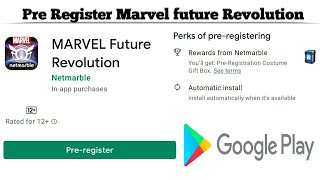 How to Pre Register Marvel future Revolution on Google Play Store app | Techno Logic | 2021