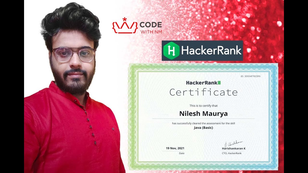 Java (Basic) Certification | Hackerrank Certifications | CODE WITH NM ...