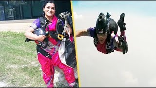 Pune adventurist Shital Mahajan sets new record; skydives in saree