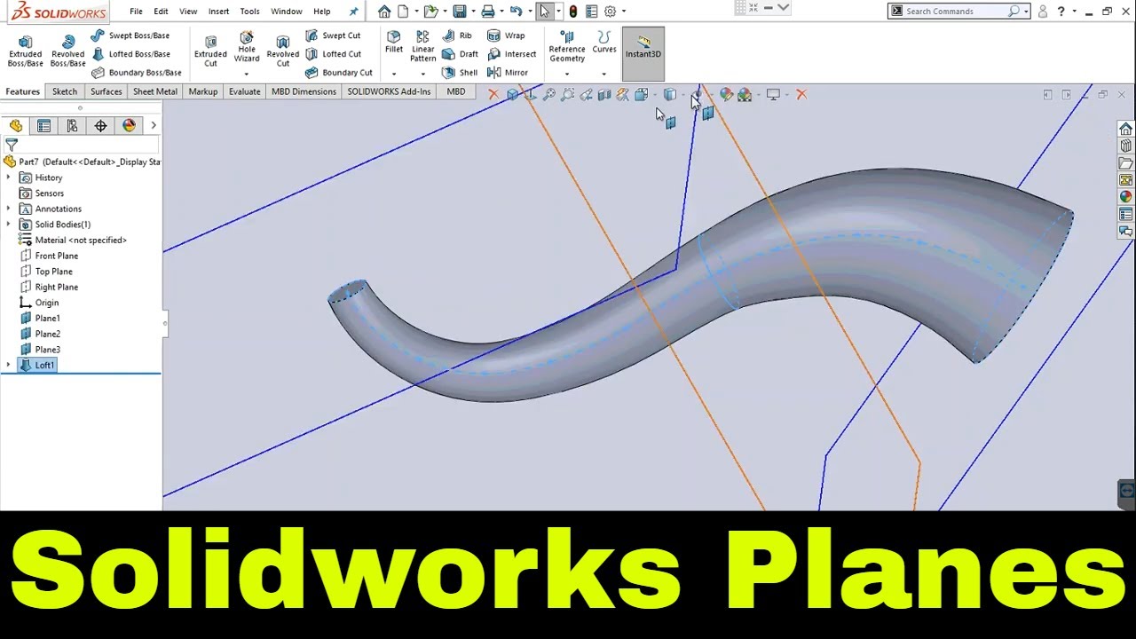 Solid Works 2020 Tutorial For Beginners All About Solidworks Planes Solid Works 2020 Tutorial For Beginners All About Solidworks Planes