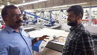 Quality control - MHM printing process on fabric panel - Tiruppur printing factory