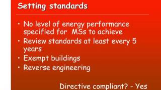 The EU Energy Performance of Buildings Directive (EPBD)