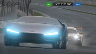 【GT7】ﾜｰﾙﾄﾞﾂｰﾘﾝｸﾞｶｰ800  富士ｽﾋﾟｰﾄﾞｳｪｲ  ｲﾀﾙﾃﾞｻﾞｲﾝ VGT Street Mode【雨のち晴NO pit 1位】20240821