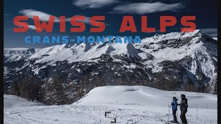 Swiss Alps ski - Crans-Montana ski resort