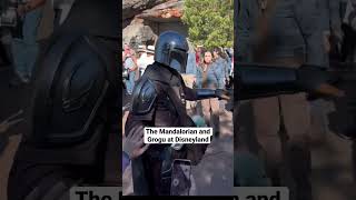 The Mandalorian and Grogu at Disneyland Star Wars Galaxy’s Edge 🤯 #shorts