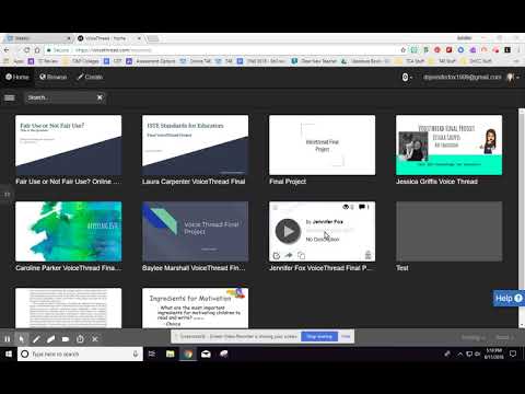 Online T4E How to Share Final VoiceThread Project Online T4E How to Share Final VoiceThread Project