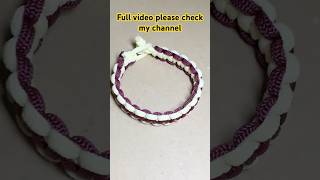 Making Double Colour Square Knot Thread Rope Bracelet | S18 | #paracordbracelet  #diy  #handicrafts