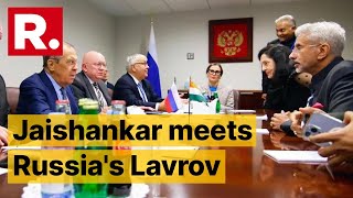 EAM Jaishankar Meets Russian Counterpart Lavrov On The Sidelines Of UNGA, Discusses 'Ukraine'