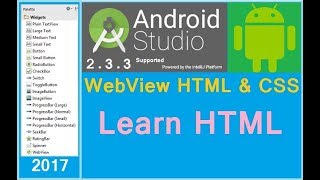 How to add HTML and CSS file into WebView in Android. Android studio 3.2.1 Next big thing