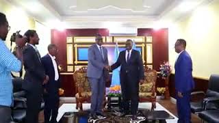 Hogamiyaha Xisbiga Wadajir Cabdiraxman Cabdishakur iyo Madaxweyne Deni