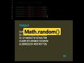 Math.random() | javascript tutorial #shorts #javascript #html