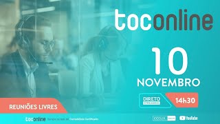 Reunião Livre TOConline - 10 novembro 2023