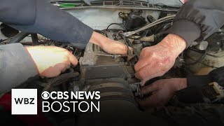 Easton grandmother and grandson work together to restore vintage sports car