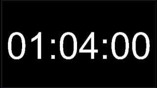 1 Hour 4 Minute Timer - 64 Minute Countdown - 3840 Seconds Alarm