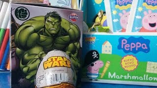 Caja Sorpresa El Increible Hulk Los Vengadores y Huevos Sorpresa Star Wars