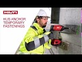 How to install Hilti's HUS anchor temporary fastenings with the Hilti SIW 22T