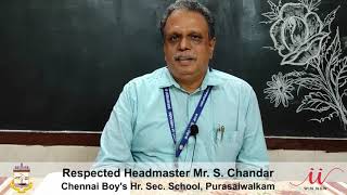 Cbhss84 - Respected Headmaster Mr. S. Chandar