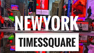 Exploring Times square Midtown Manhattan New York 4K walking tour