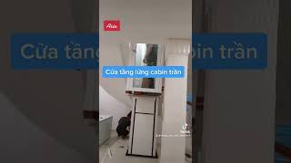 Cabin trần - Cửa tầng lửng - xử lý đơn giản để tiếp cận diện tích không gian hẹp. www.thangmay.asia