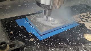 2d Adaptive machining on my home built PrintNC PRO + ATC CNC machine