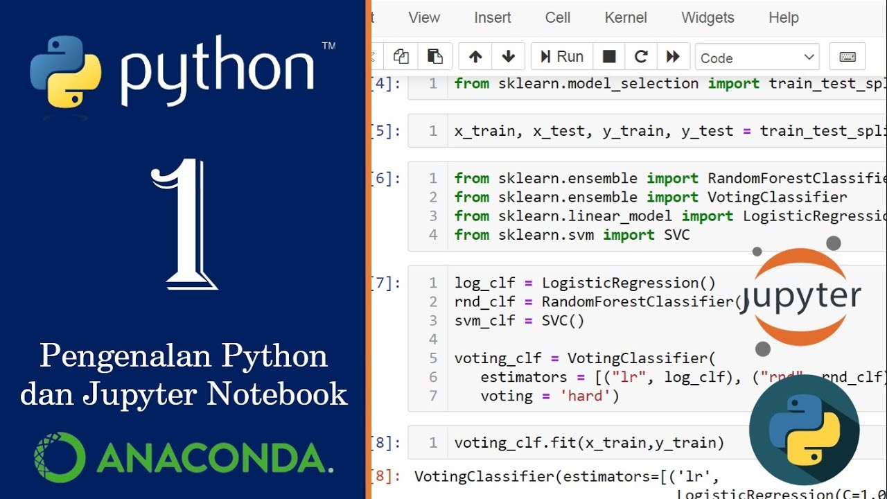 Basic Python 1 Pengenalan Python Dan Jupyter Notebook Youtube