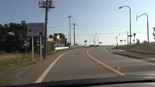 北海道道531号小谷石渡島知内停車場線 [ #知内町 1080p 車載動画 ドライブ]：旧渡島知内駅（函館バス知内営業所）～小谷石