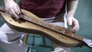 FolkRoots® D Series Mountain Dulcimer, Black Walnut Back, Sides, And Top, California Body