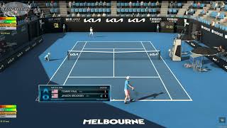 Tommy Paul VS Jenson Brooksby | Australian Open 2023 | Tennis Elbow 4 | CPU vs CPU Simulation