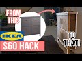 $60 DIY IKEA Hemnes Luxury Shoe Cabinet Hack | High-end Ikea Hack