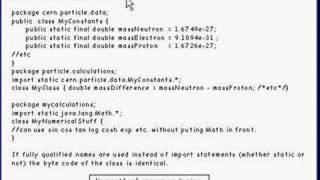 Java Tutorial 4.11 Packages Part 11/12 - static imports