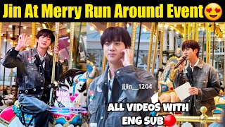 🔴[ENG SUB] BTS Jin & Army at Merry Run Around Event All Videos with Eng Sub 😍