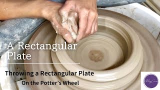 Throwing Rectangular Plates on Pottery Wheel.