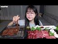 육즙좔좔 입에서 녹는 한우 소고기 먹방🥩korean bbq grilled beef mukbang asmr