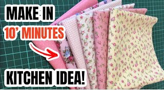 MAKE IN 10 MINUTES! Easy DIY Hanging Tea Towel Tutorial| Simple and Modern