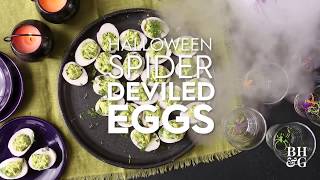 Halloween Spider Deviled Eggs | Fun with Food | Better Homes & Gardens